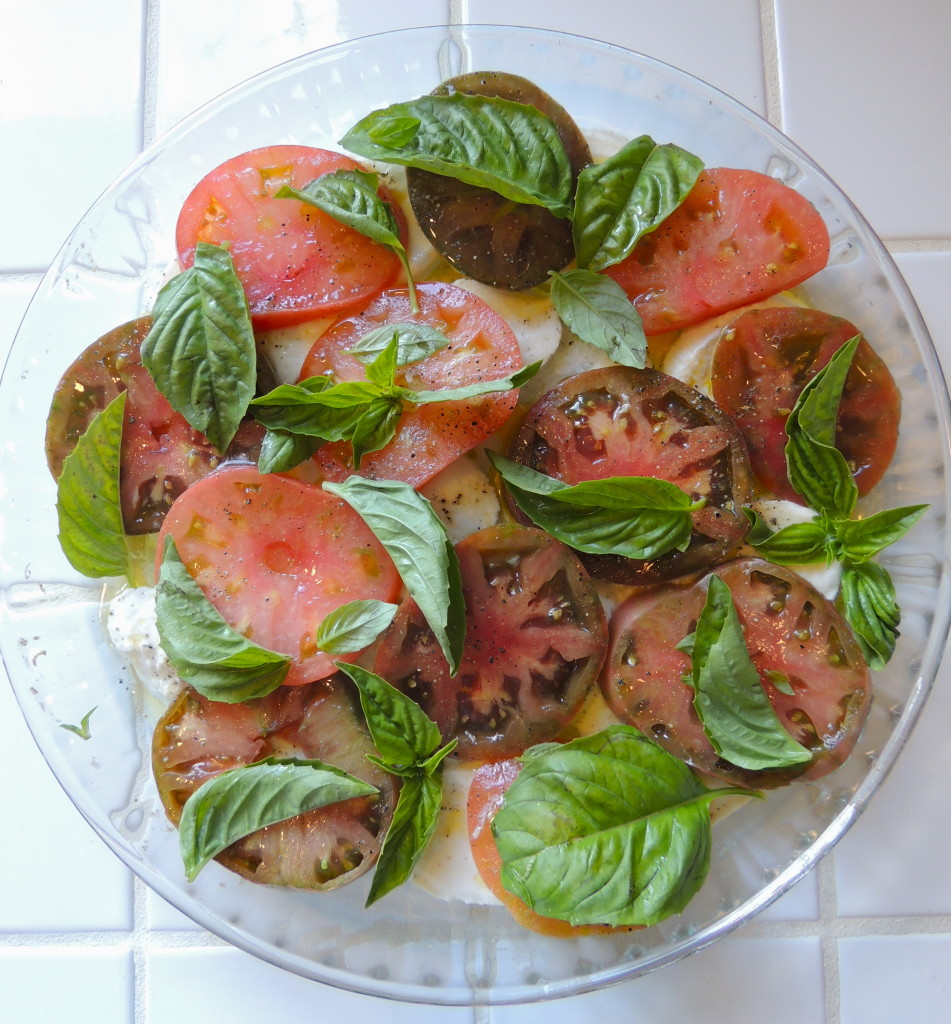 Tomatoes with Mozzarella & Basil | Living Healthy in Seattle