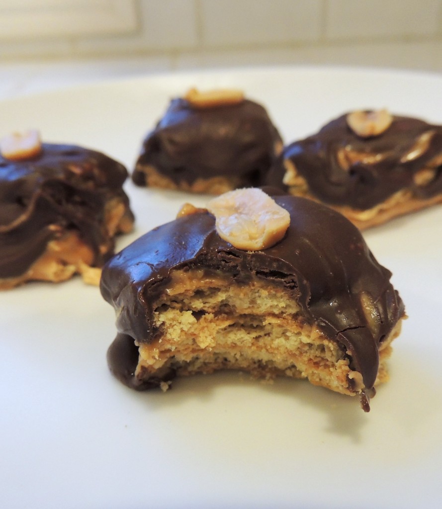 Chocolate Covered Peanut Butter Graham Cracker Sandwiches | Living Healthy in Seattle