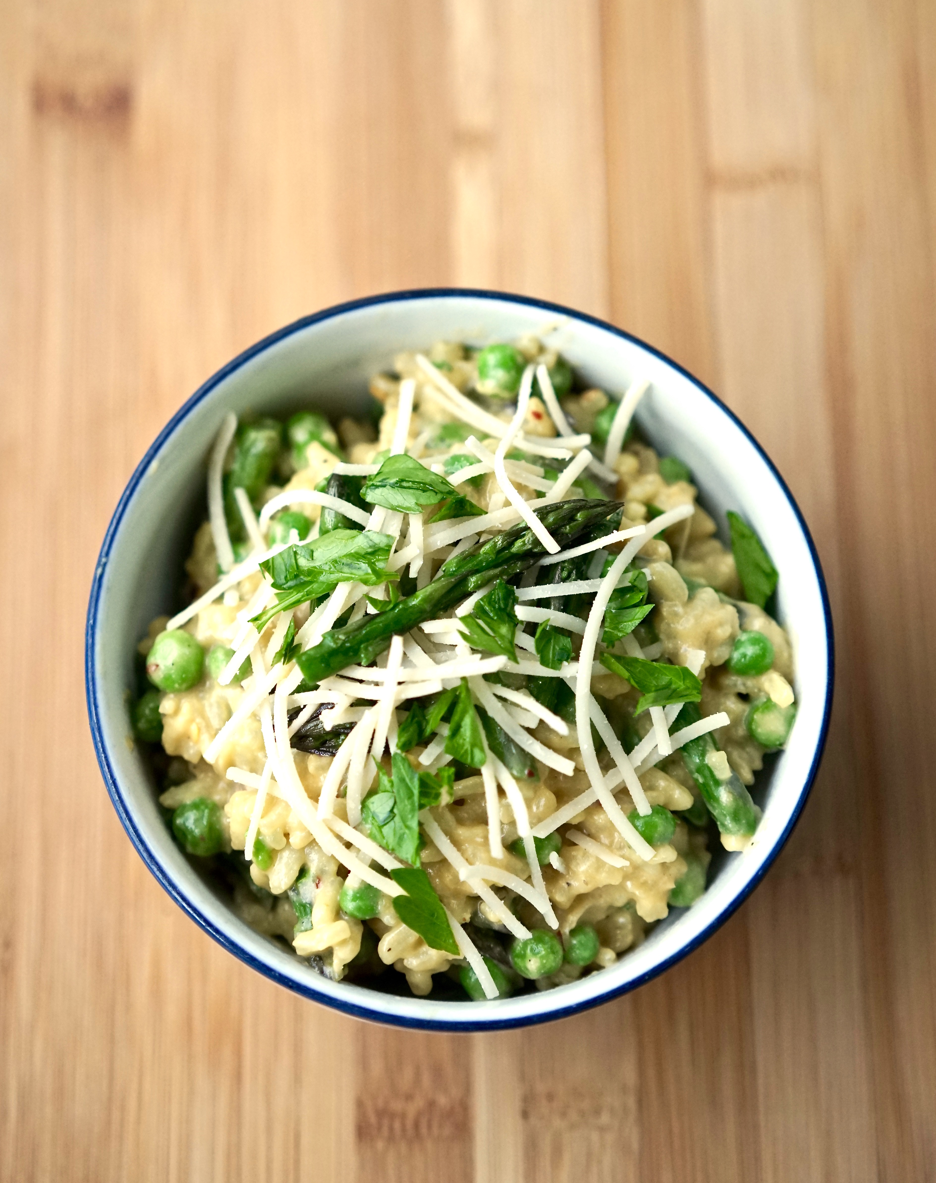 Vegan Asparagus & Pea Risotto | Living Healthy in Seattle