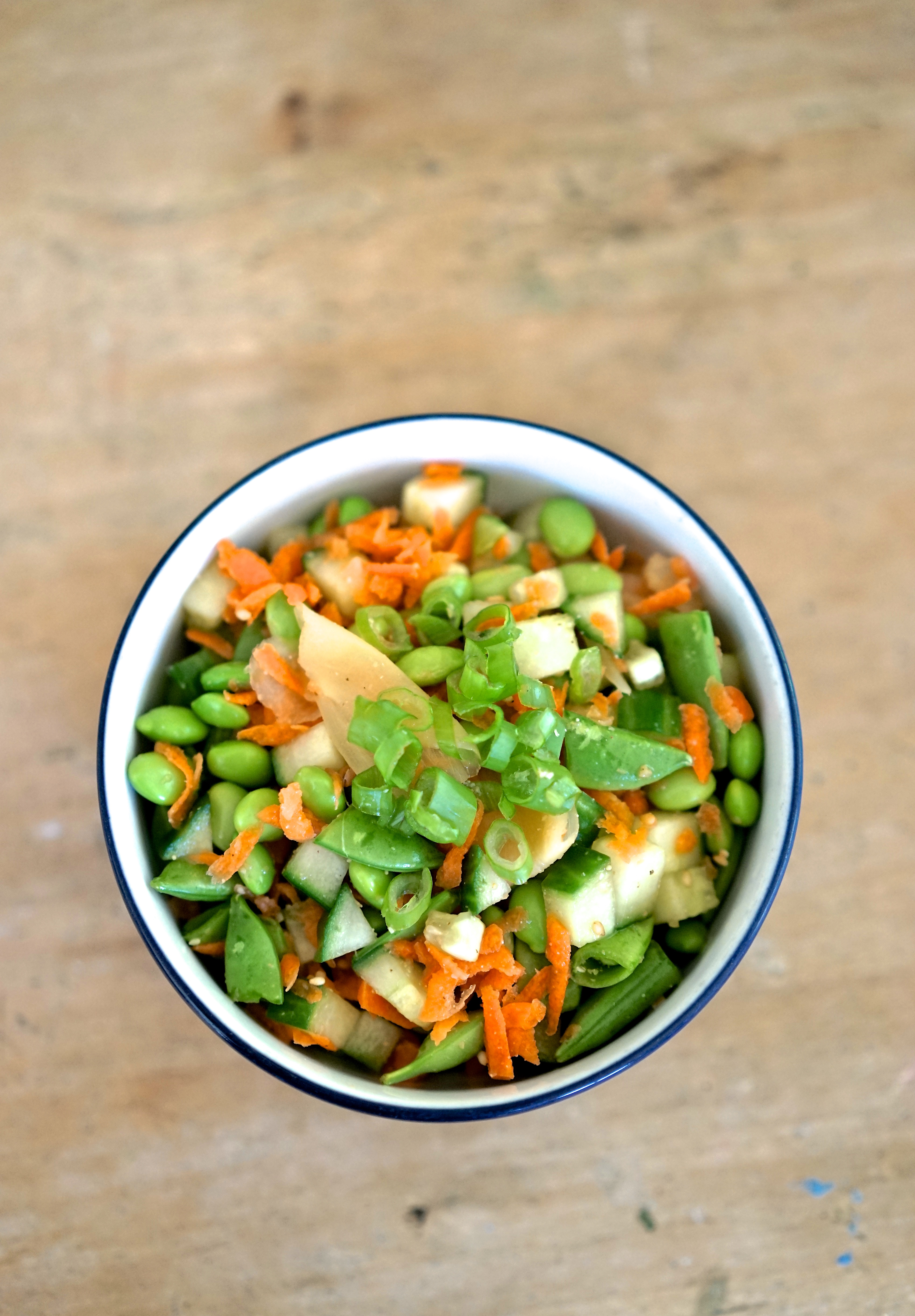 Ginger Vegetables & Edamame with Sesame | Living Healthy in Seattle