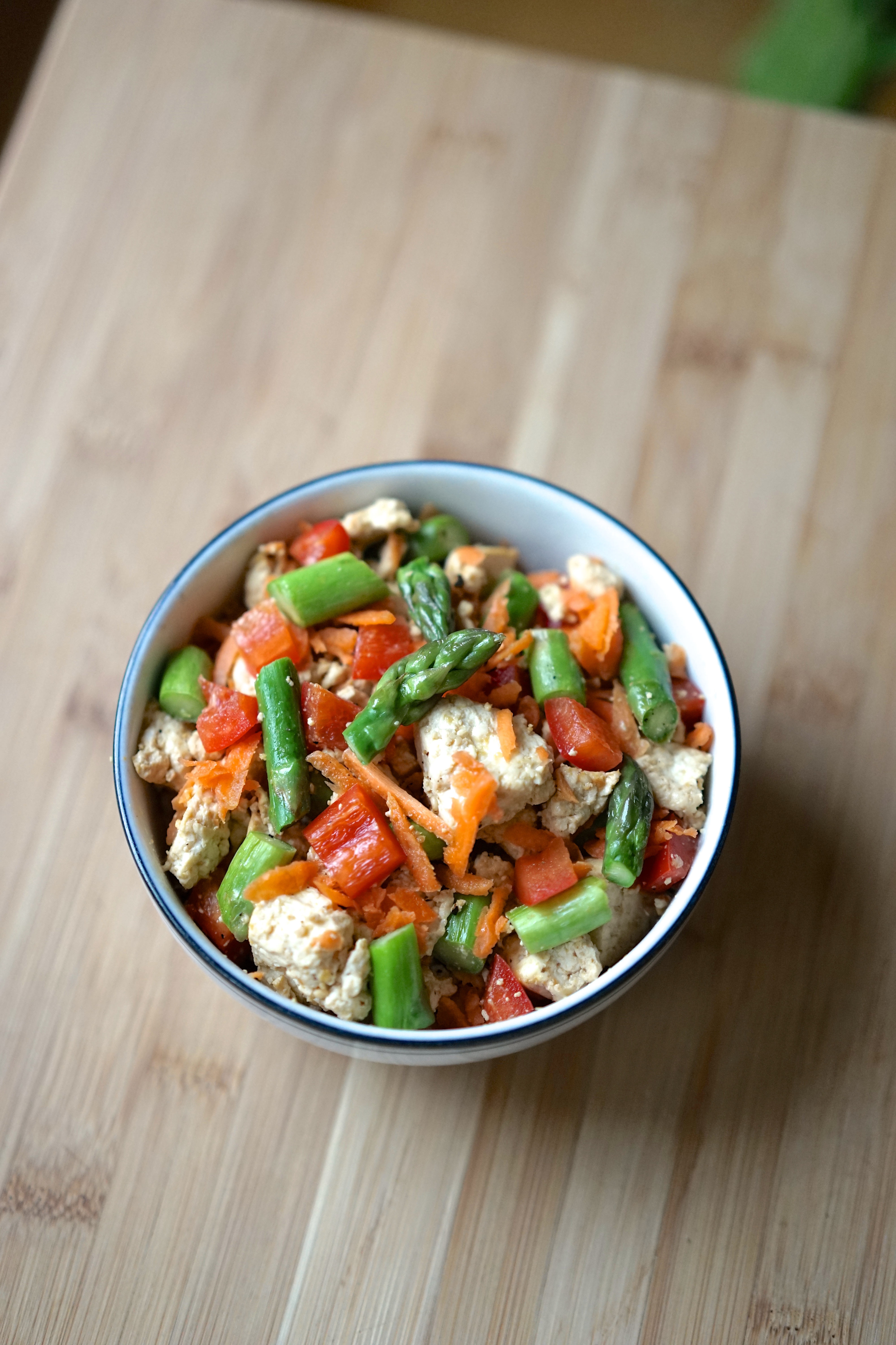 Tofu Veggie Scramble with Asparagus | Living Healthy in Seattle