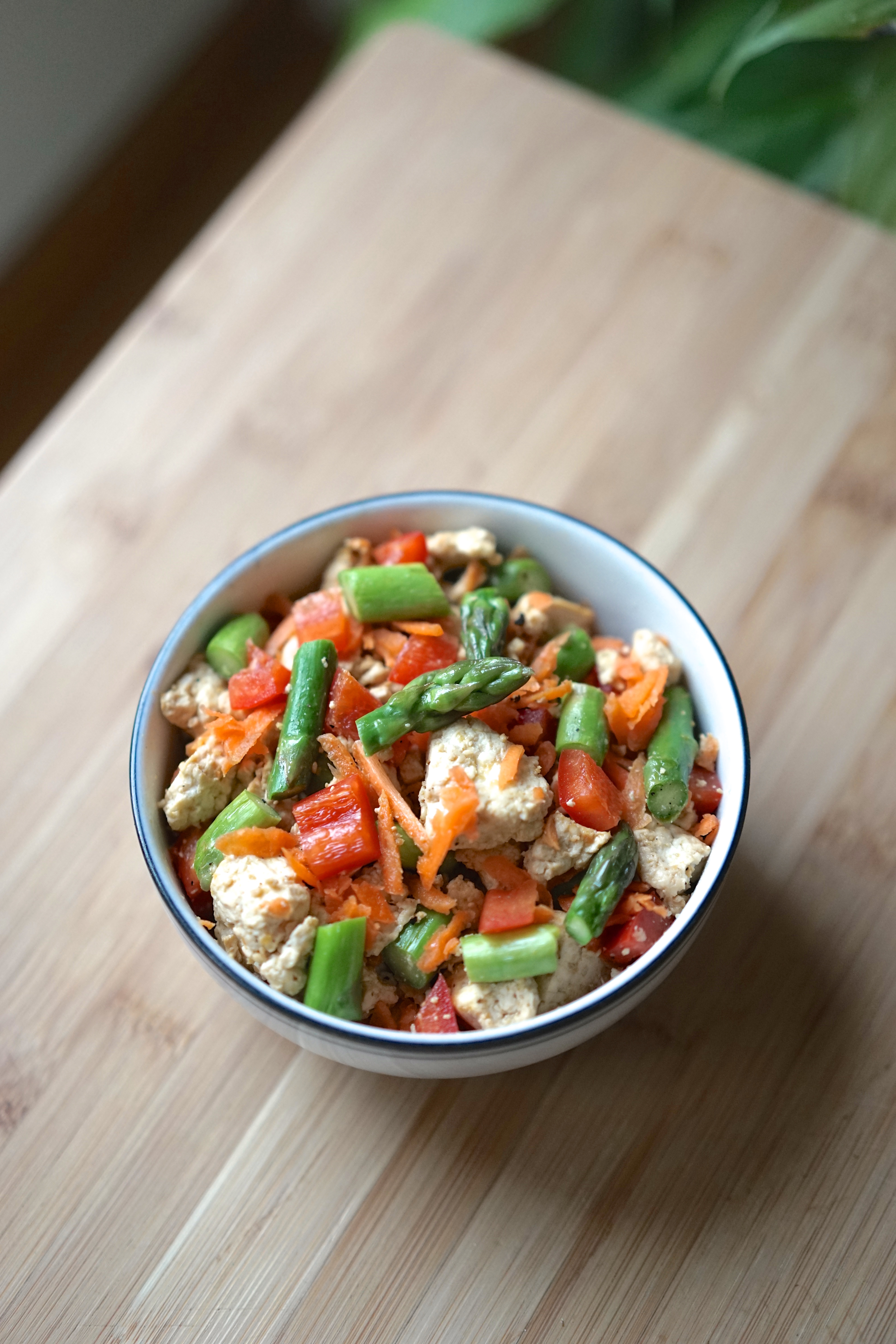 Tofu Veggie Scramble with Asparagus | Living Healthy in Seattle