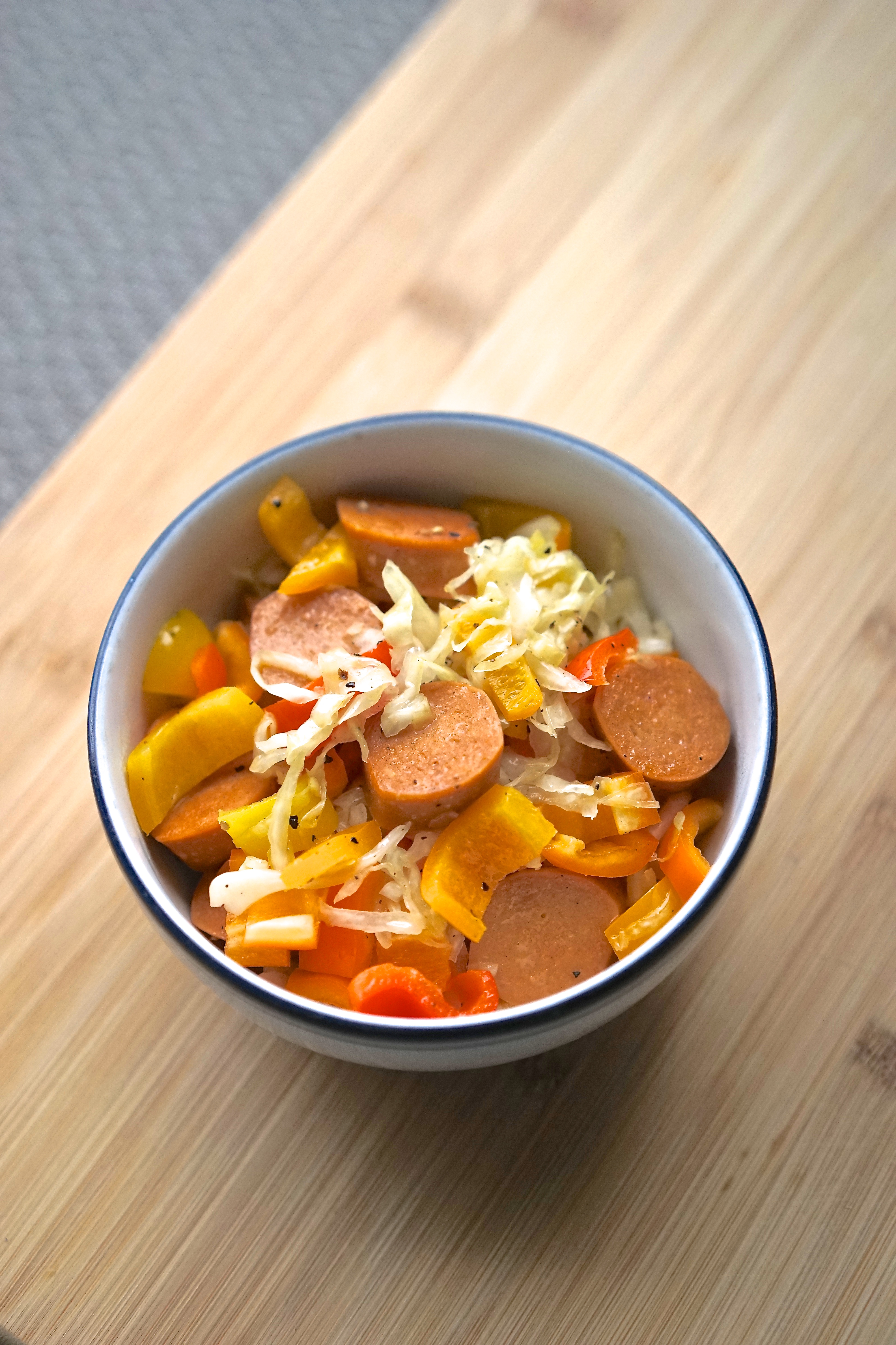 Veggie Dog Skillet with Kraut | Living Healthy in Seattle