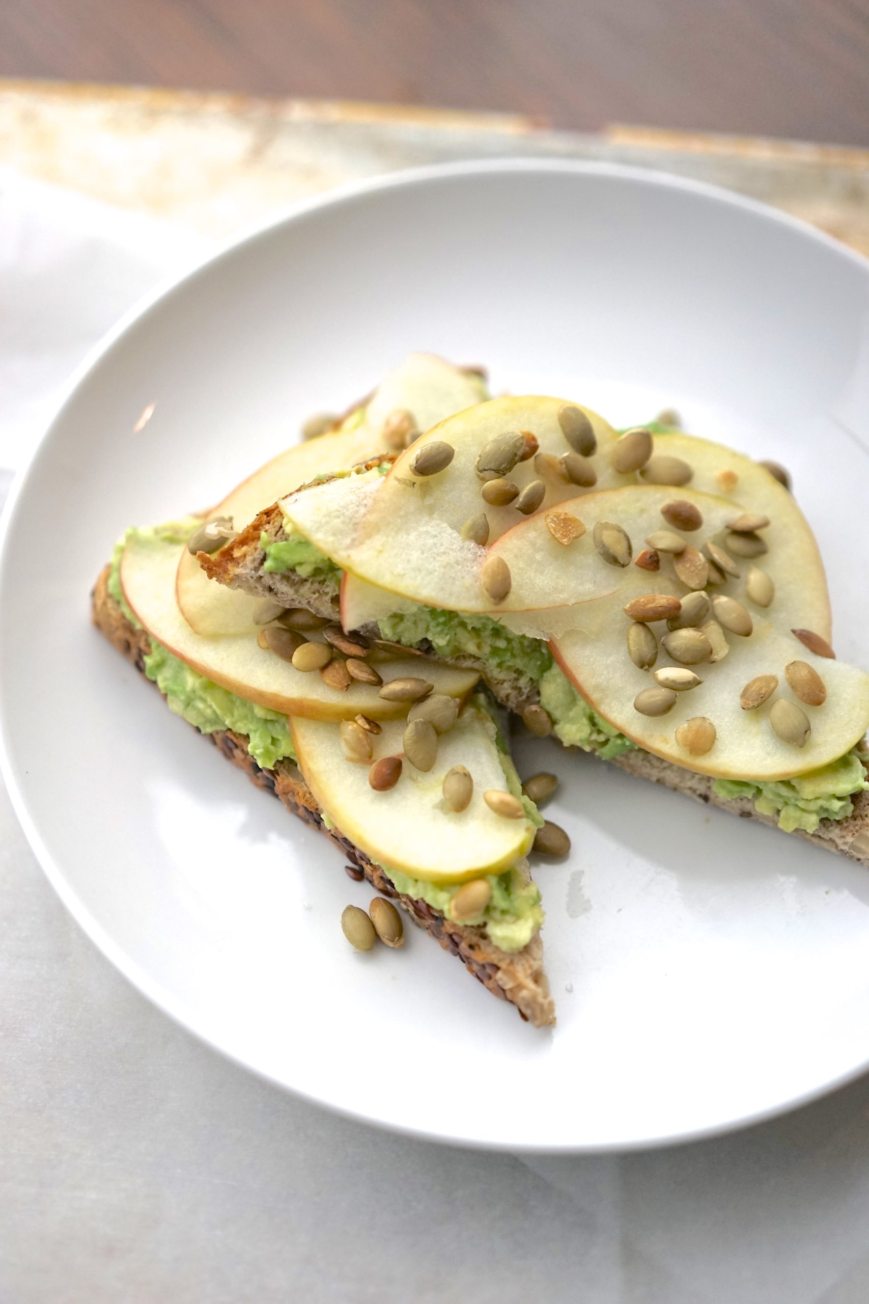 Avocado Toast with Apple & Toasted Pepitas | Living Healthy in Seattle