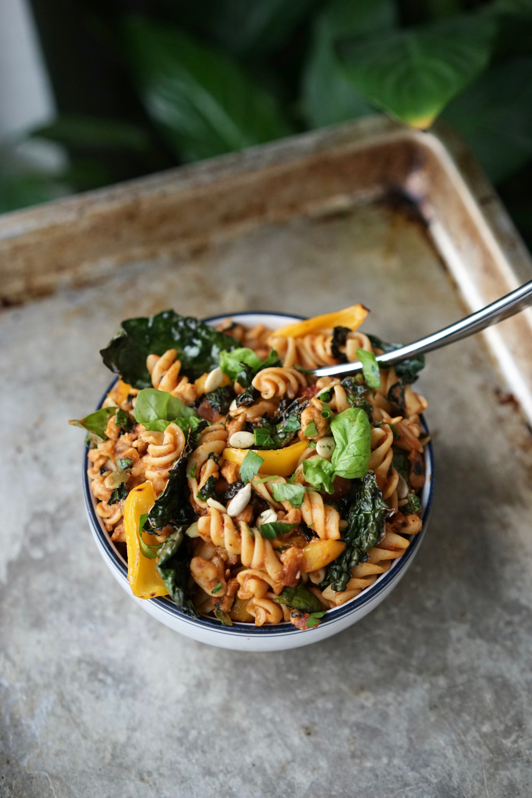 Vegan Protein Pasta Bowl | Living Healthy in Seattle