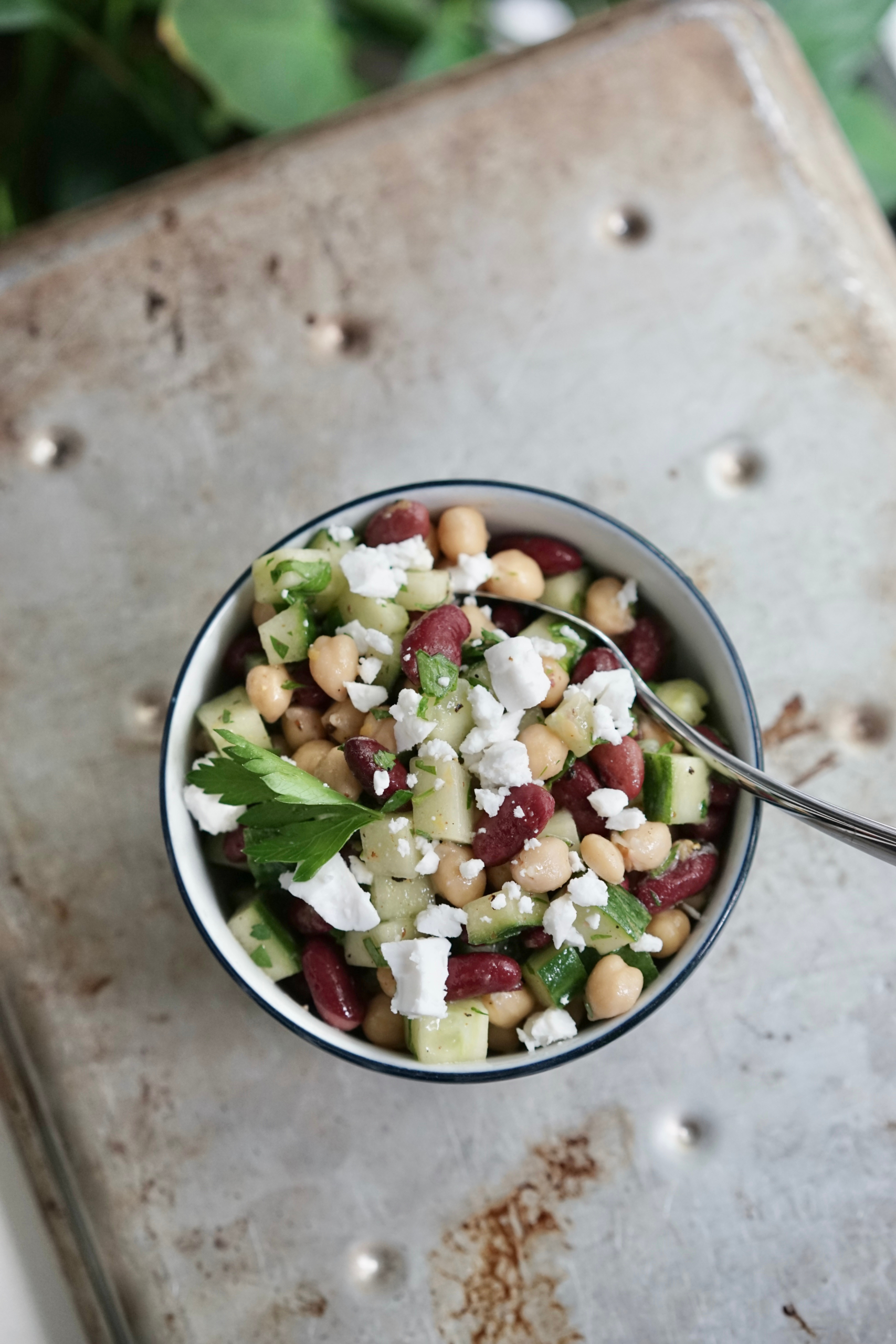 Lemony Bean Salad with Cucumber | Living Healthy in Seattle