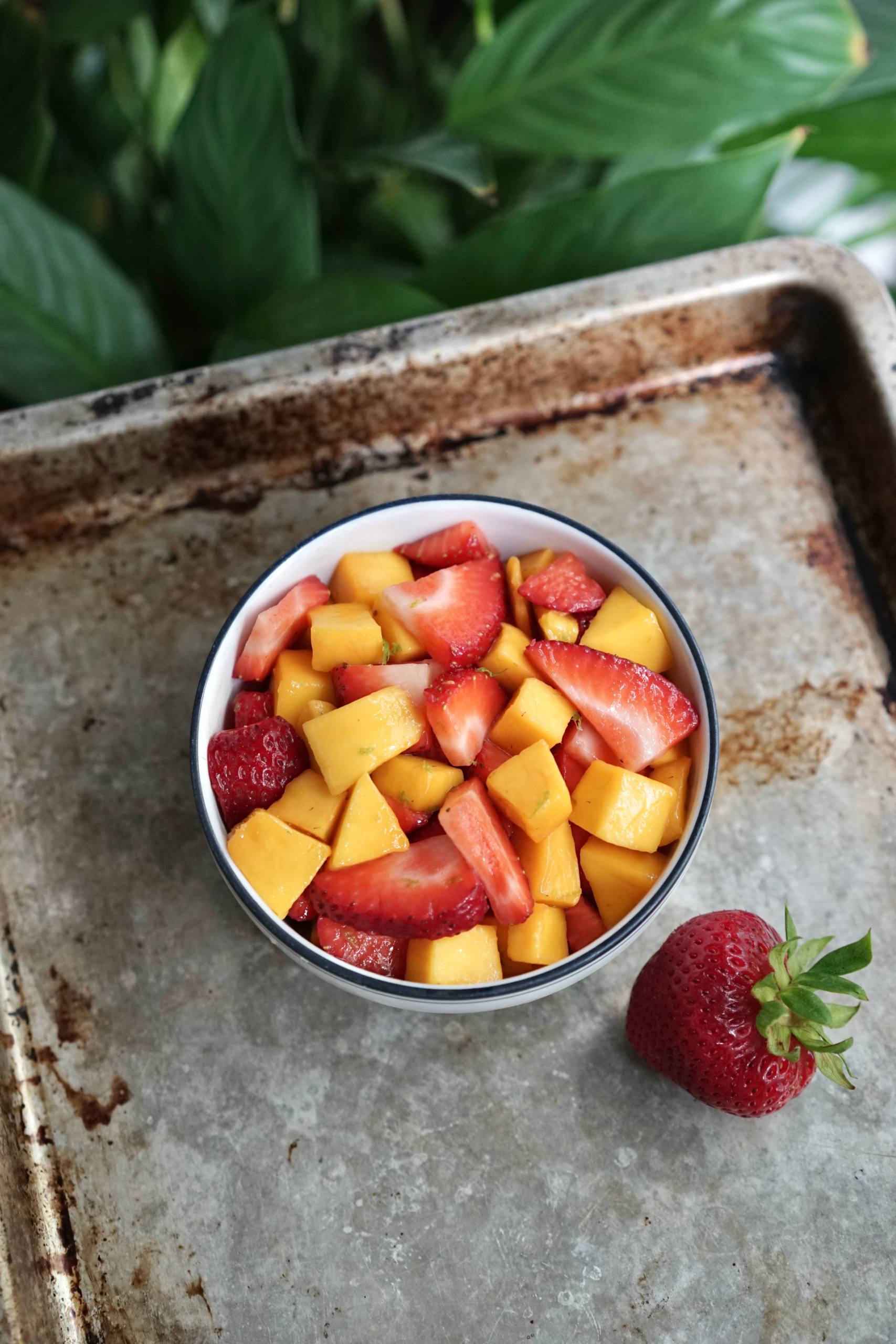 Strawberry Mango Fruit Salad with Lime | Living Healthy in Seattle