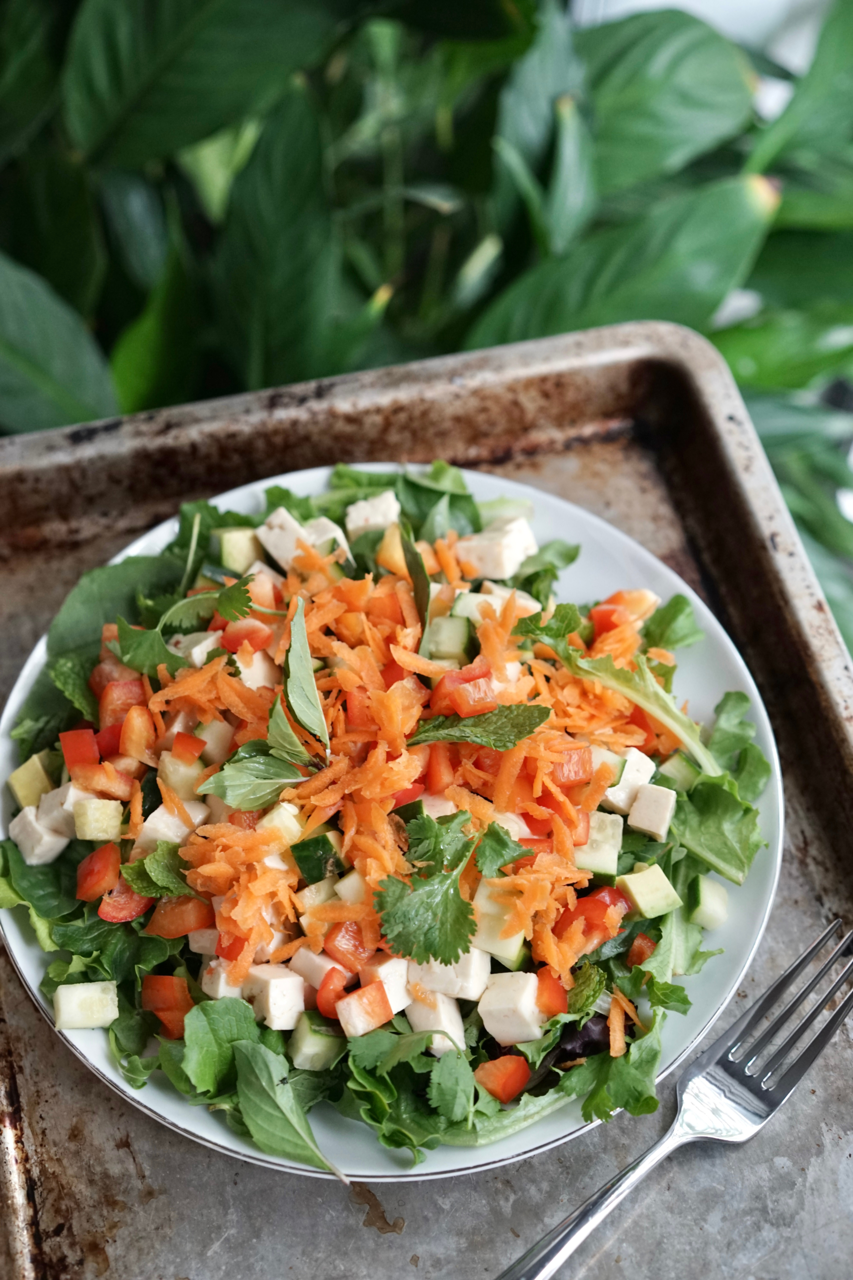 Tofu Fresh Roll Salad | Living Healthy in Seattle