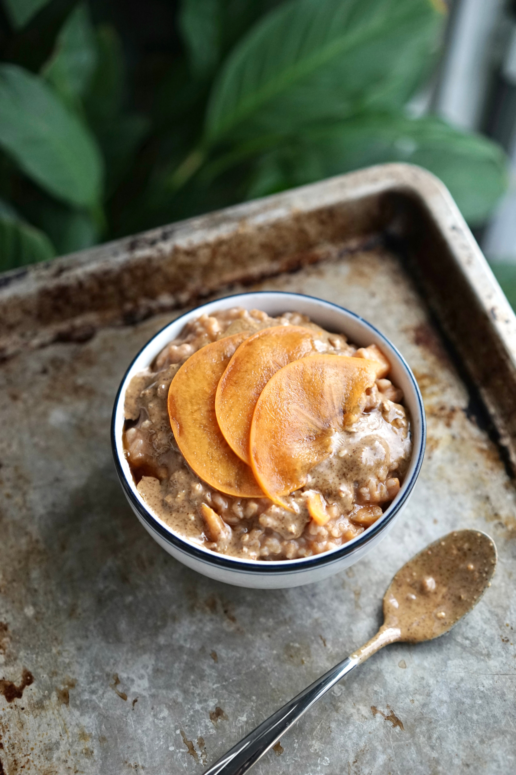 Persimmon Farro Porridge | Living Healthy in Seattle