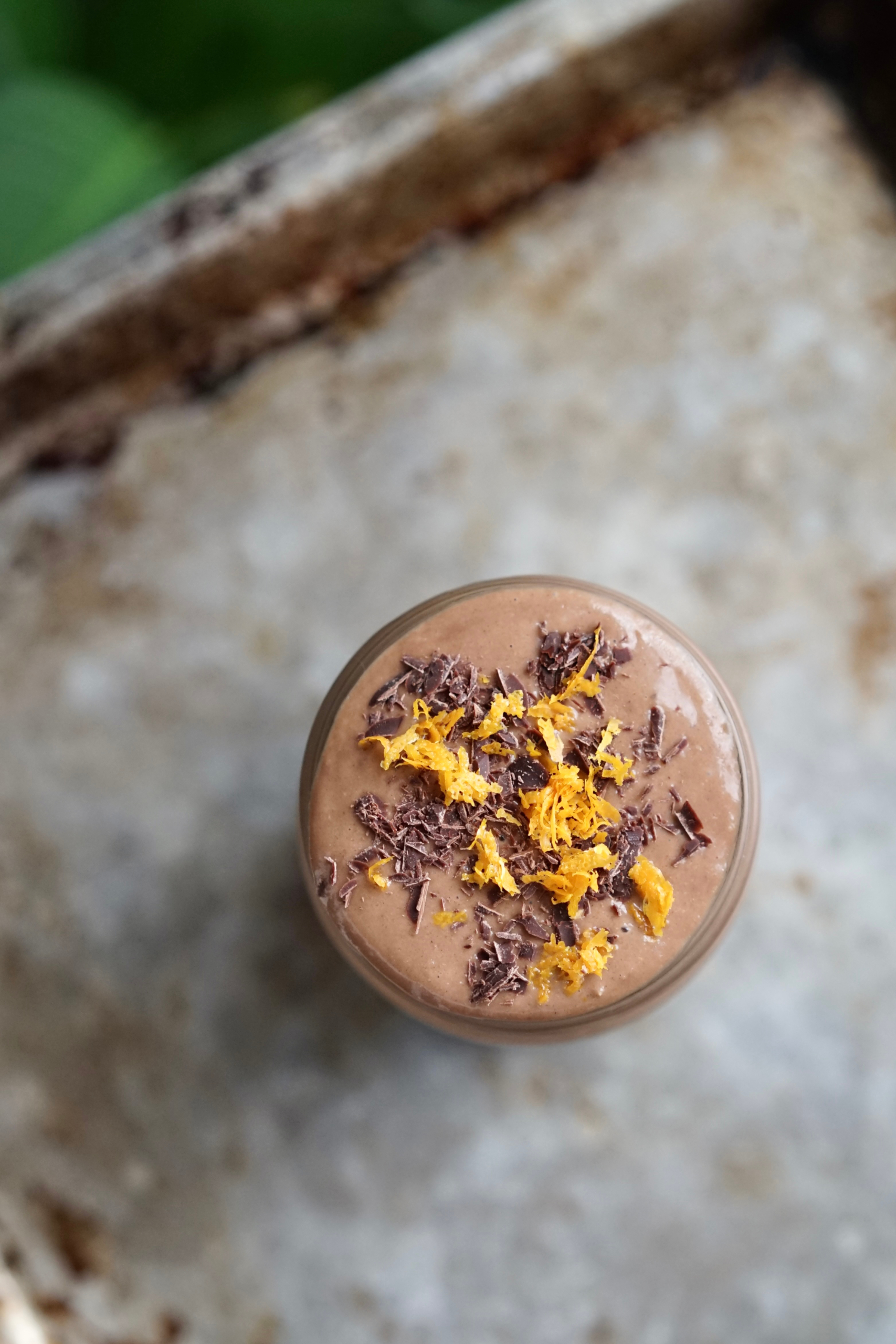 Vegan Dark Chocolate Orange Smoothie | Living Healthy in Seattle