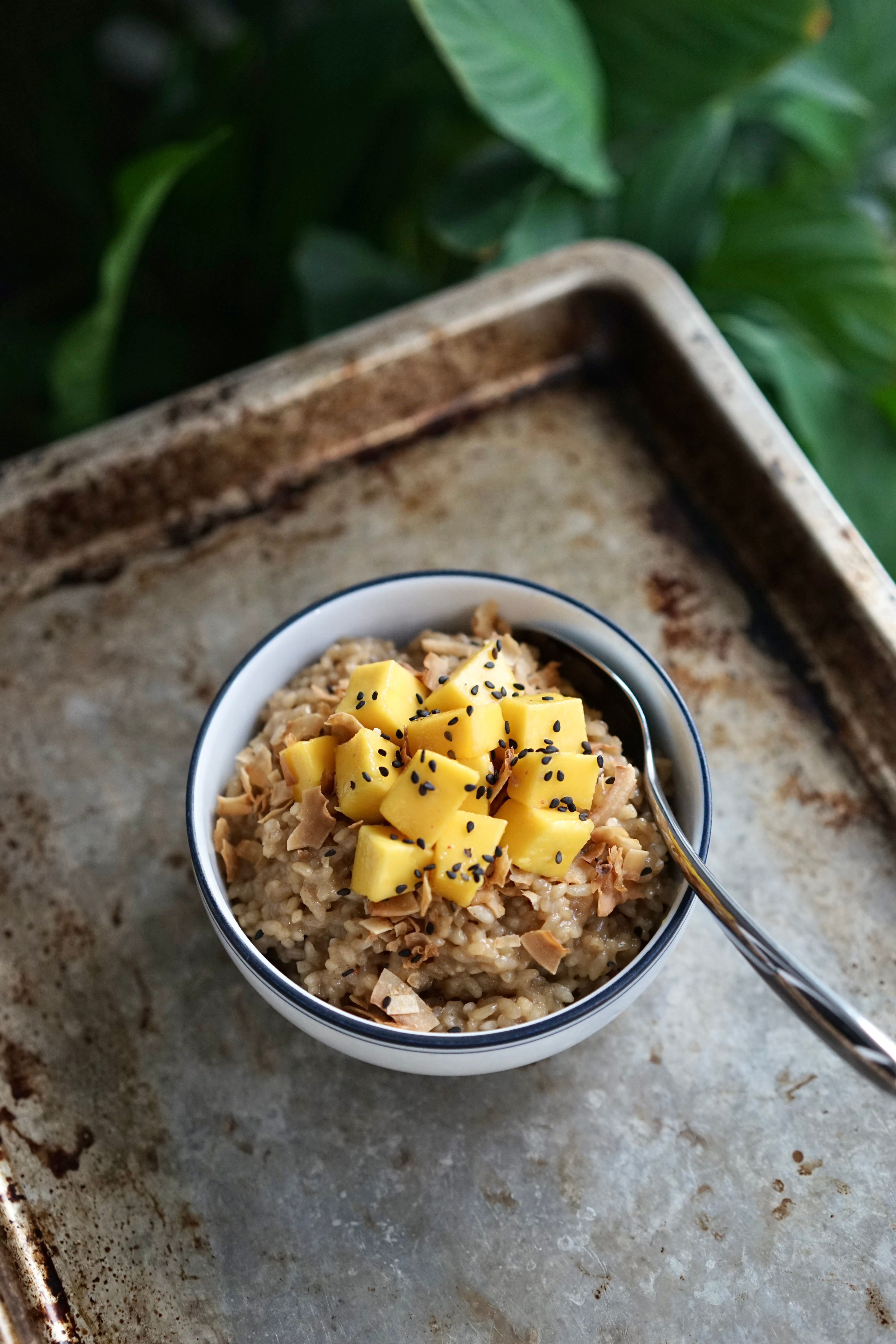 Coconut Rice Porridge with Mango | Living Healthy in Seattle