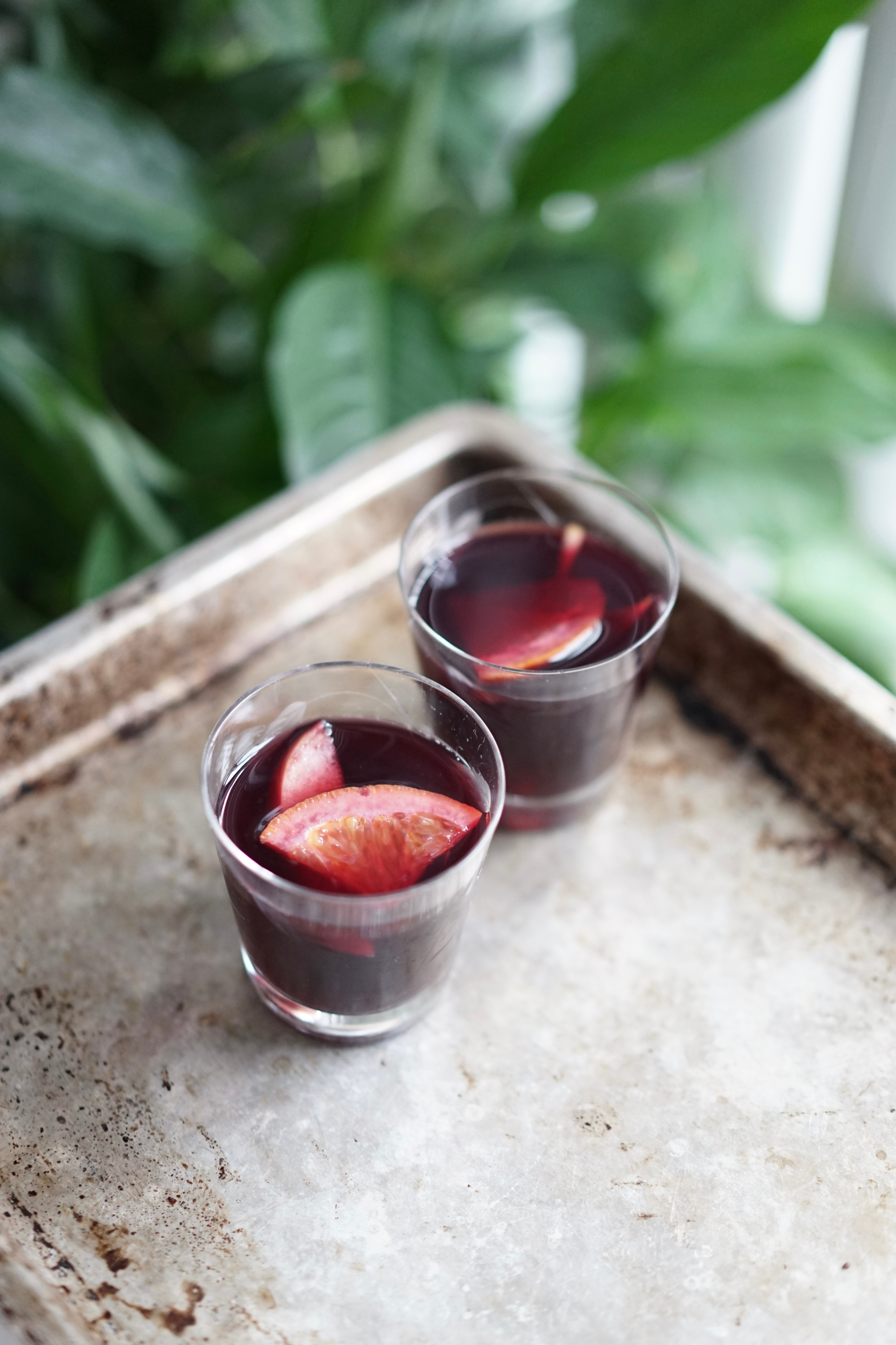 Sangria with Pear Brandy & Spiced Simple Syrup | Living Healthy in Seattle